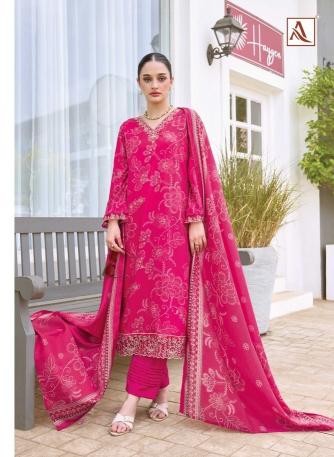 Alok suit turkis-19 embroidery dress material wholesale